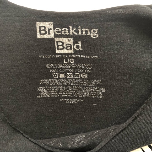 Woman’s Breaking Bad official 2013 black and white t shirt size large - Picture 6 of 12